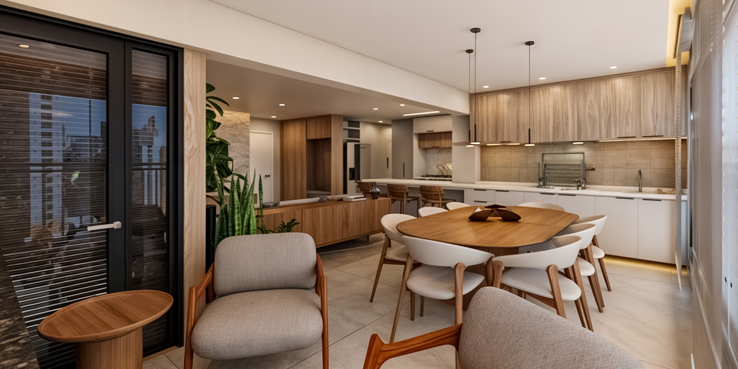 Projeto Minimalistic Style Appartment - Fell Penteado Arquitetura